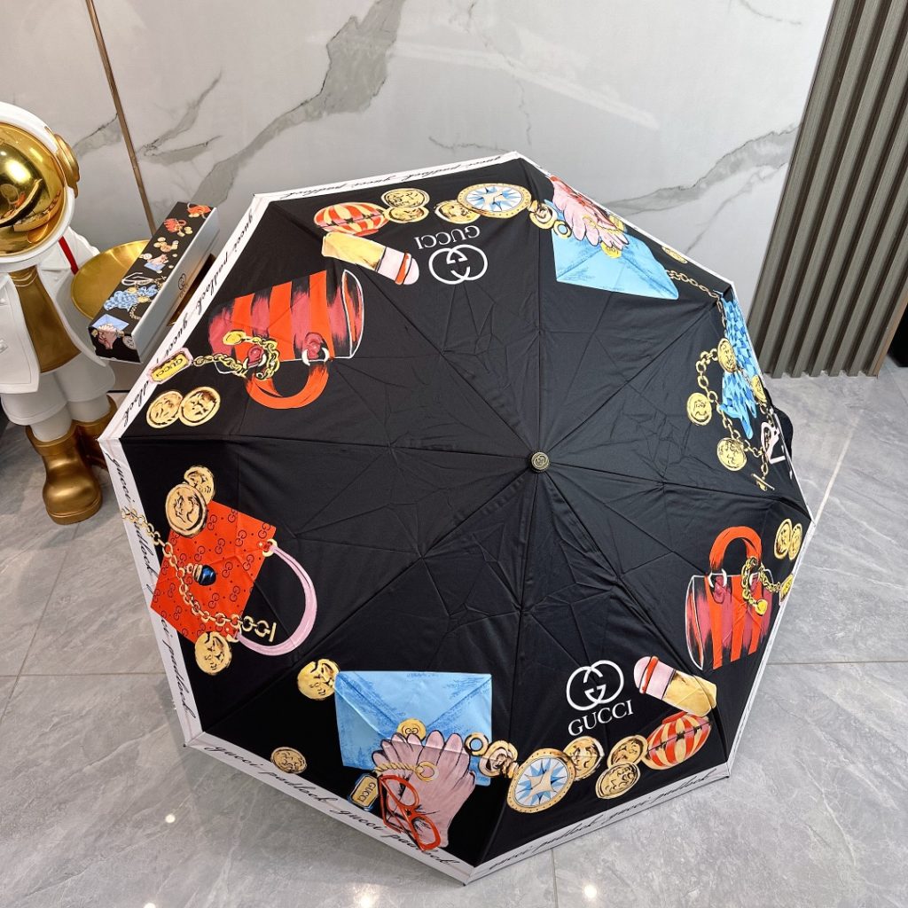 かさ傘 日傘雨傘 折りたたみ傘 ワンタッチ開閉アンブレラ UVカット 6種 可愛い グッチ/GUCCI - 画像 7