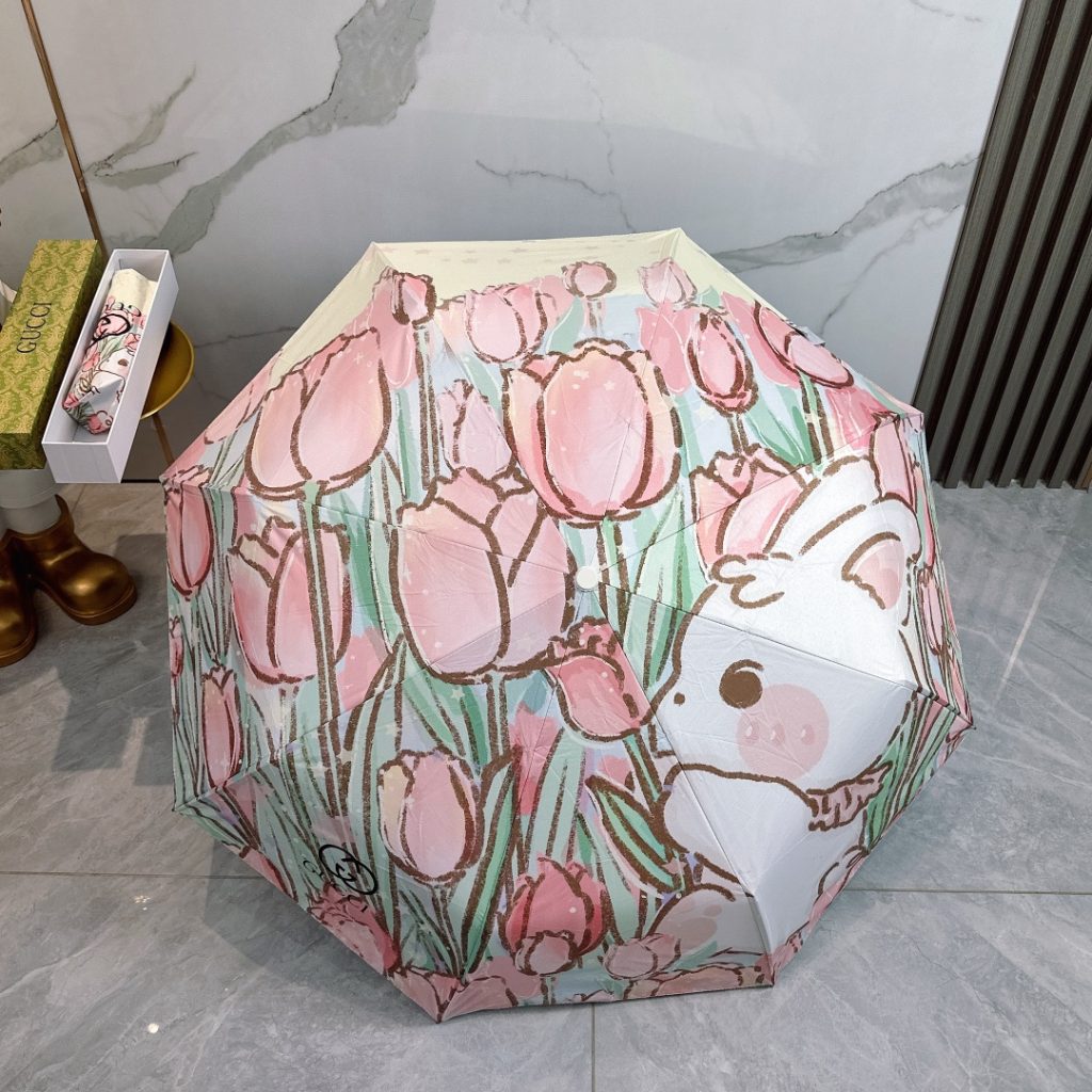 かさ傘 日傘雨傘 折りたたみ傘 ワンタッチ開閉アンブレラ UVカット 6種 可愛い グッチ/GUCCI - 画像 6