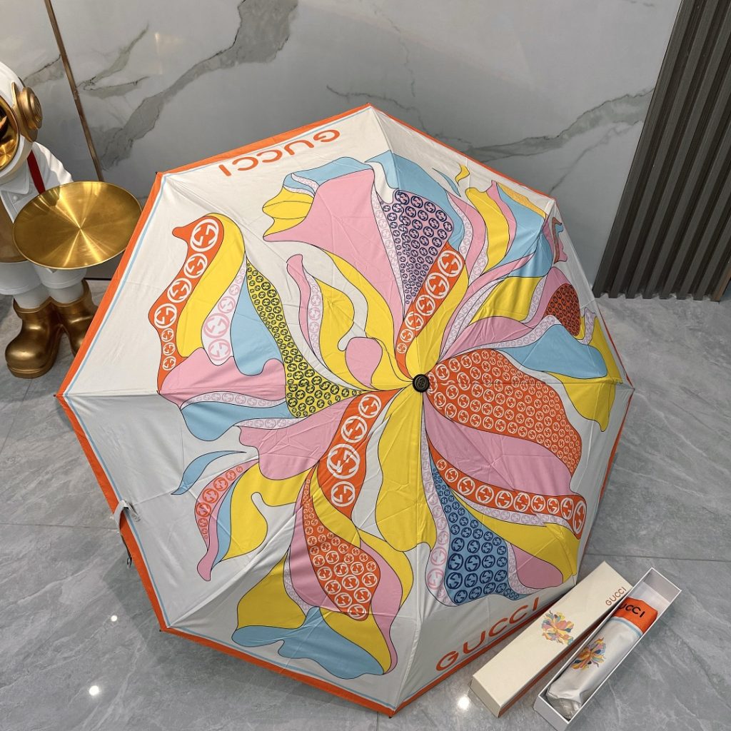 かさ傘 日傘雨傘 折りたたみ傘 ワンタッチ開閉アンブレラ UVカット 6種 可愛い グッチ/GUCCI - 画像 2