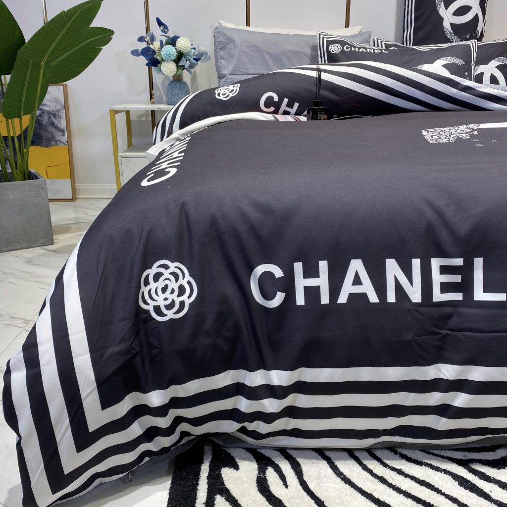 掛け布団カバー4点セット シャネルCHANEL布団カバー/ボックスシーツ/枕カバー　人気ベッド用品綿100％ - 画像 4