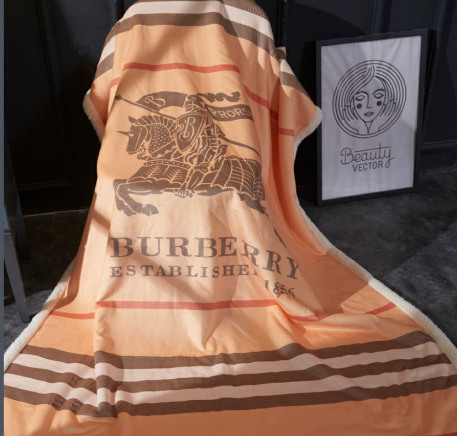 バーバリーBurberry　2色　ブランケット　もこもこ毛布　ひざ掛け毛布　昼寝用毛布　肩掛け毛布　New　送料込み - 画像 2