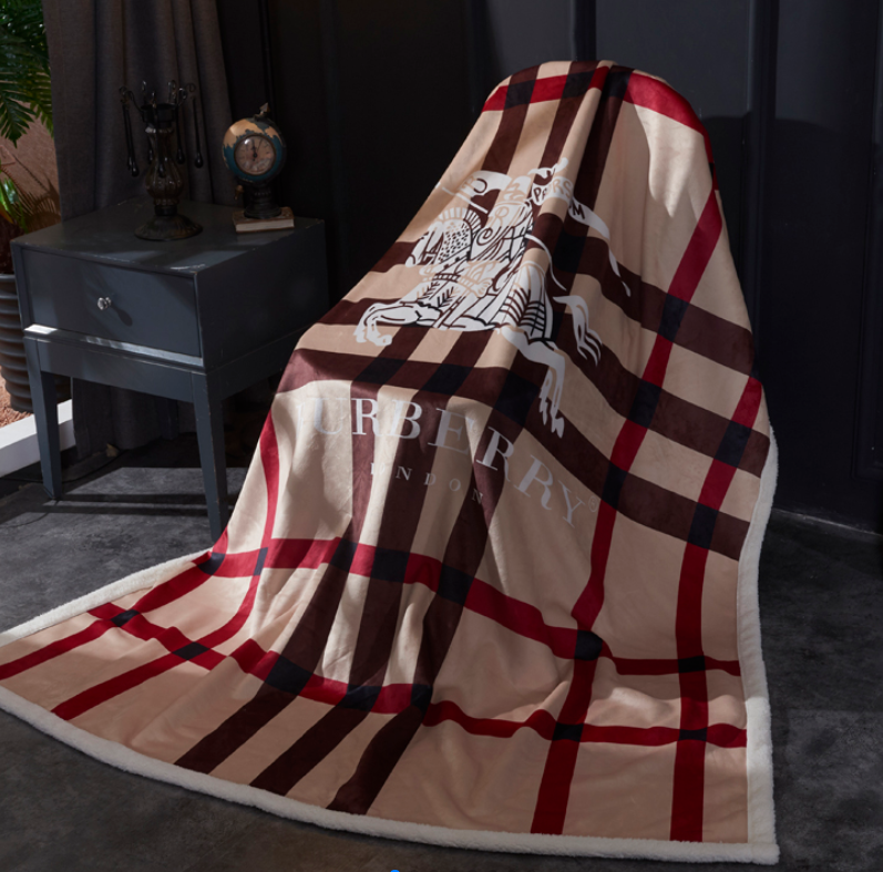 バーバリーBurberry　2色　ブランケット　もこもこ毛布　ひざ掛け毛布　昼寝用毛布　肩掛け毛布　New　送料込み - 画像 4