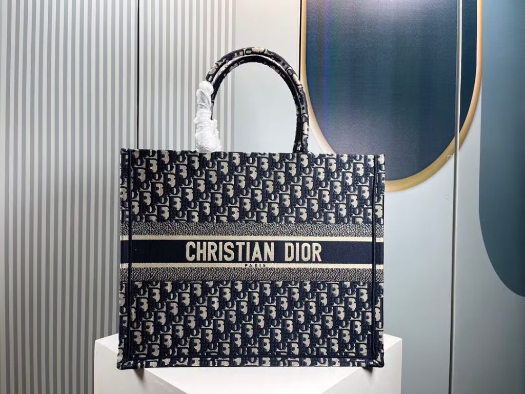 Dior　ディオール　Book Tote　ブックトート　ネイビー　ボルドー　グレー 　ハンドバッグ　ディオール オブリーク トートバッグ　3色 - 画像 3