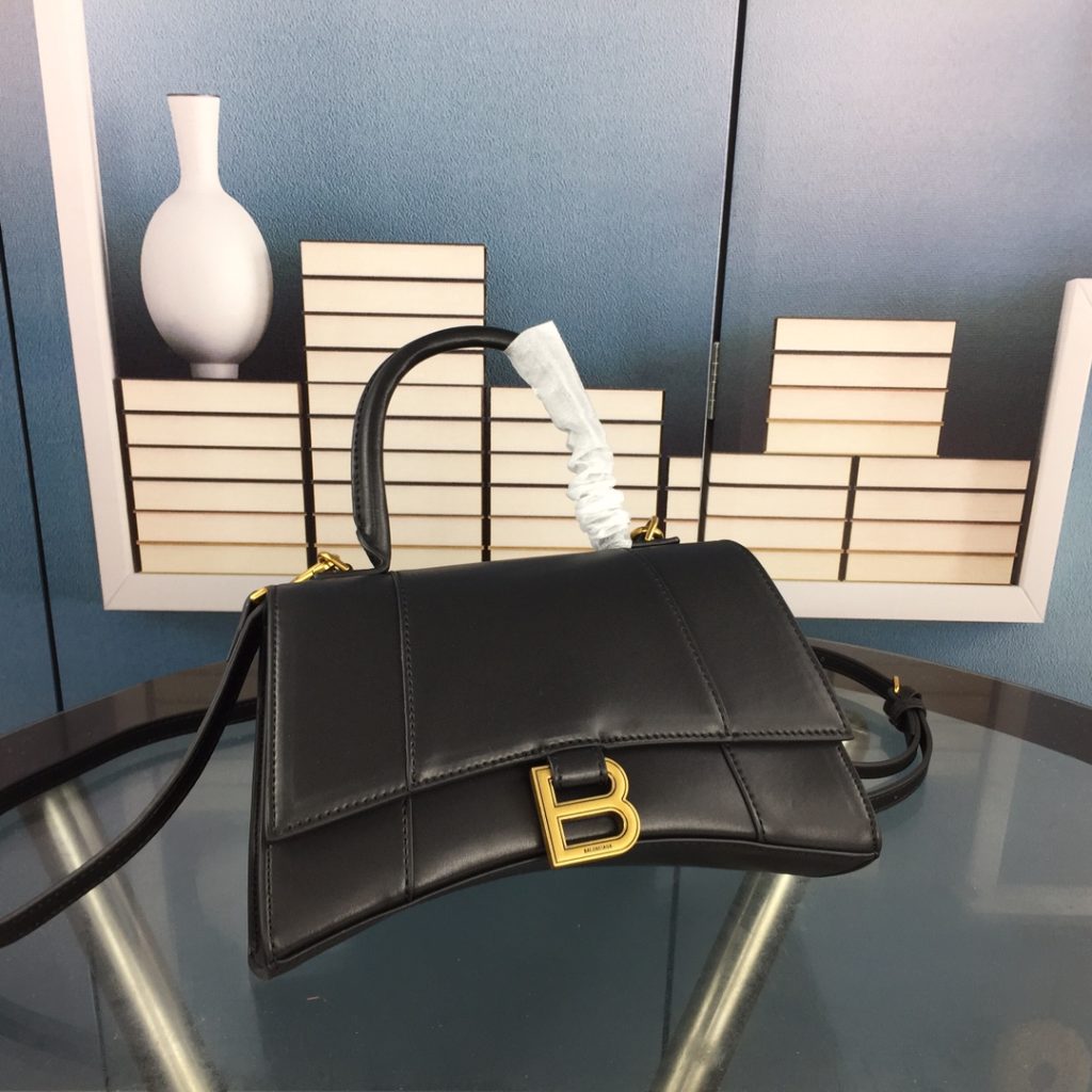 BALENCIAGA　バレンシアガ　HOUR TOP HANDLE　アワーグラスシェイプ　ハンドルバッグ　レディースバッグ　ショルダーバッグ　ポシェット　4色 - 画像 6