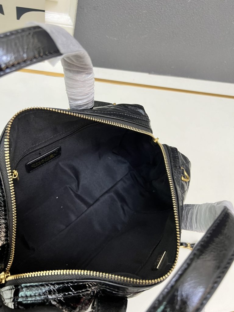 CHANEL シャネル マキシボーリングバッグ ボーリング バッグ ボウリングバッグ レディースバッグ ショルダーバッグ ハンドバッグ ブラック - 画像 8