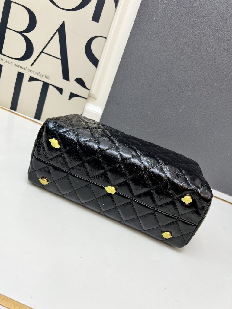 CHANEL シャネル マキシボーリングバッグ ボーリング バッグ ボウリングバッグ レディースバッグ ショルダーバッグ ハンドバッグ ブラック - 画像 4