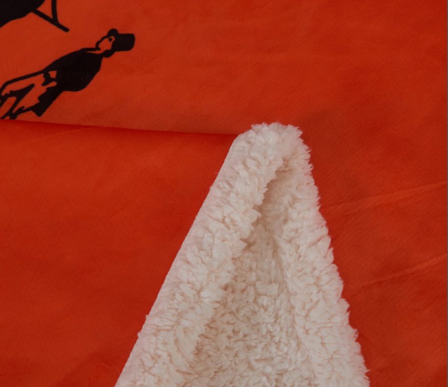 エルメス　HERMES　人気ブランケット　毛布　暖かい　通年使用でき　ひざ掛け毛布　オレンジ　2種類選択可 - 画像 5