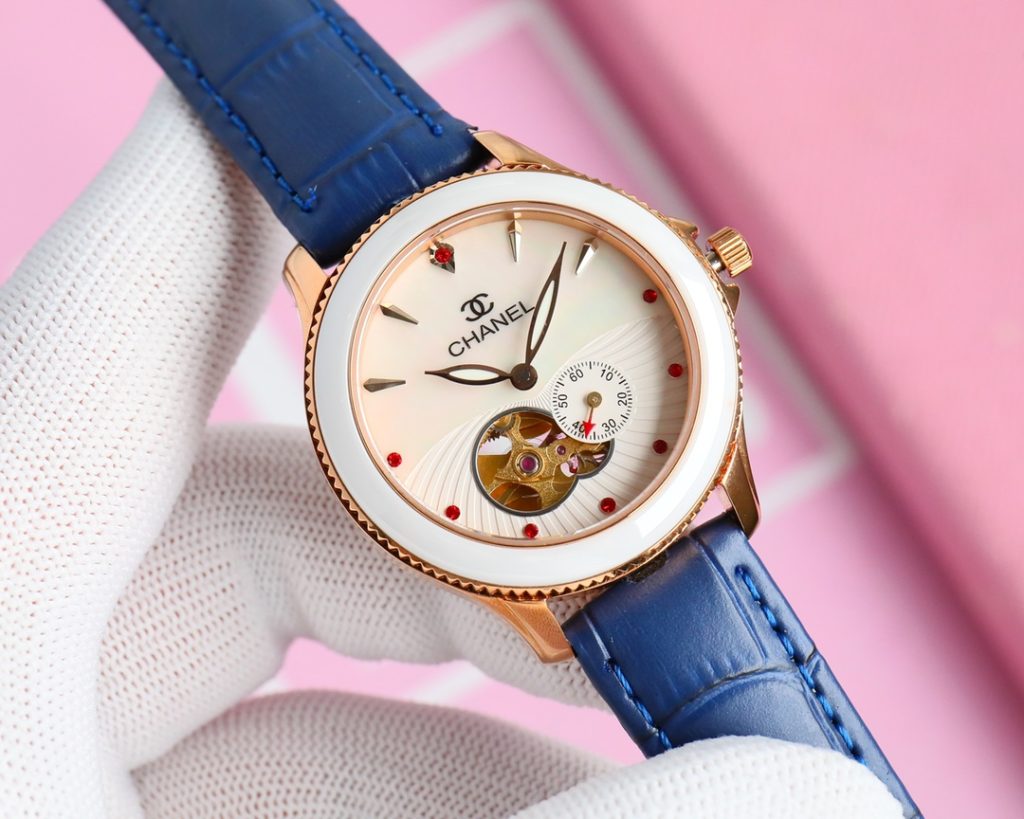 Chanel シャネル✨新作✨CHANELレディース腕時計✨自動巻き✨サファイアガラス✨本革/セラミックベルト付き⌚ - 画像 3