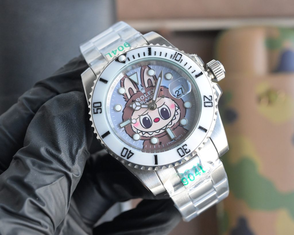 Rolex ロレックス【限定コラボ】ロレックス＆ラブブ 自動巻きメカニカル腕時計✨ 多色エナメル文字盤&904L鋼🥰 40mm 高精度ムーブメント💎 コスパ最強🎁 レディース - 画像 2