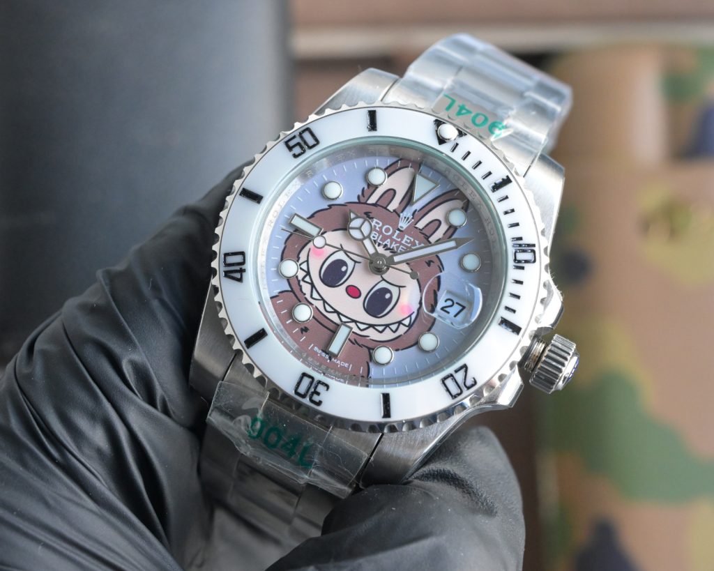 Rolex ロレックス【限定コラボ】ロレックス＆ラブブ 自動巻きメカニカル腕時計✨ 多色エナメル文字盤&904L鋼🥰 40mm 高精度ムーブメント💎 コスパ最強🎁 レディース - 画像 3