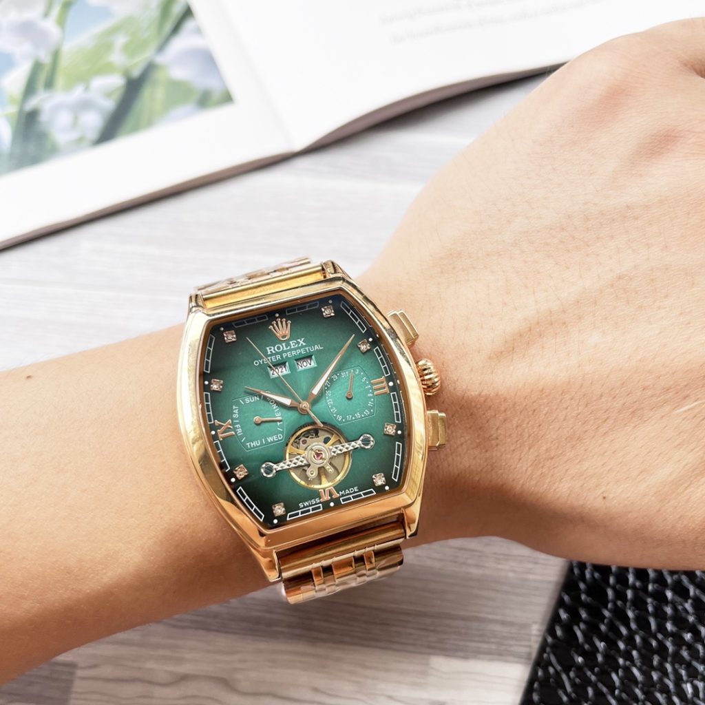 Rolex ロレックス【新作登場】ロレックス 自動巻き メンズ腕時計 本革ベルト 大飛輪デザイン✨⌚️🔥💎💼 - 画像 2