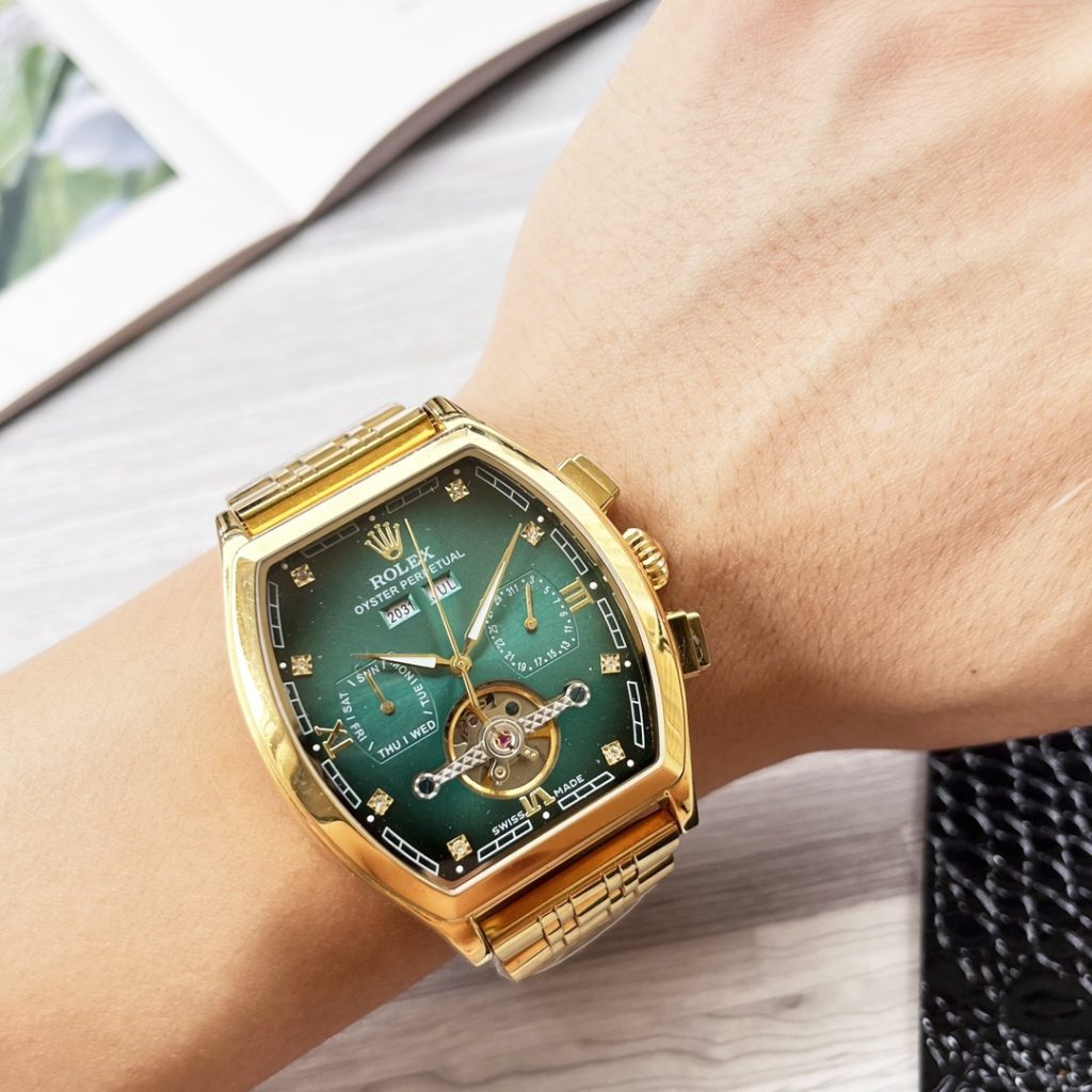 Rolex ロレックス【新作登場】ロレックス 自動巻き メンズ腕時計 本革ベルト 大飛輪デザイン✨⌚️🔥💎💼 - 画像 3