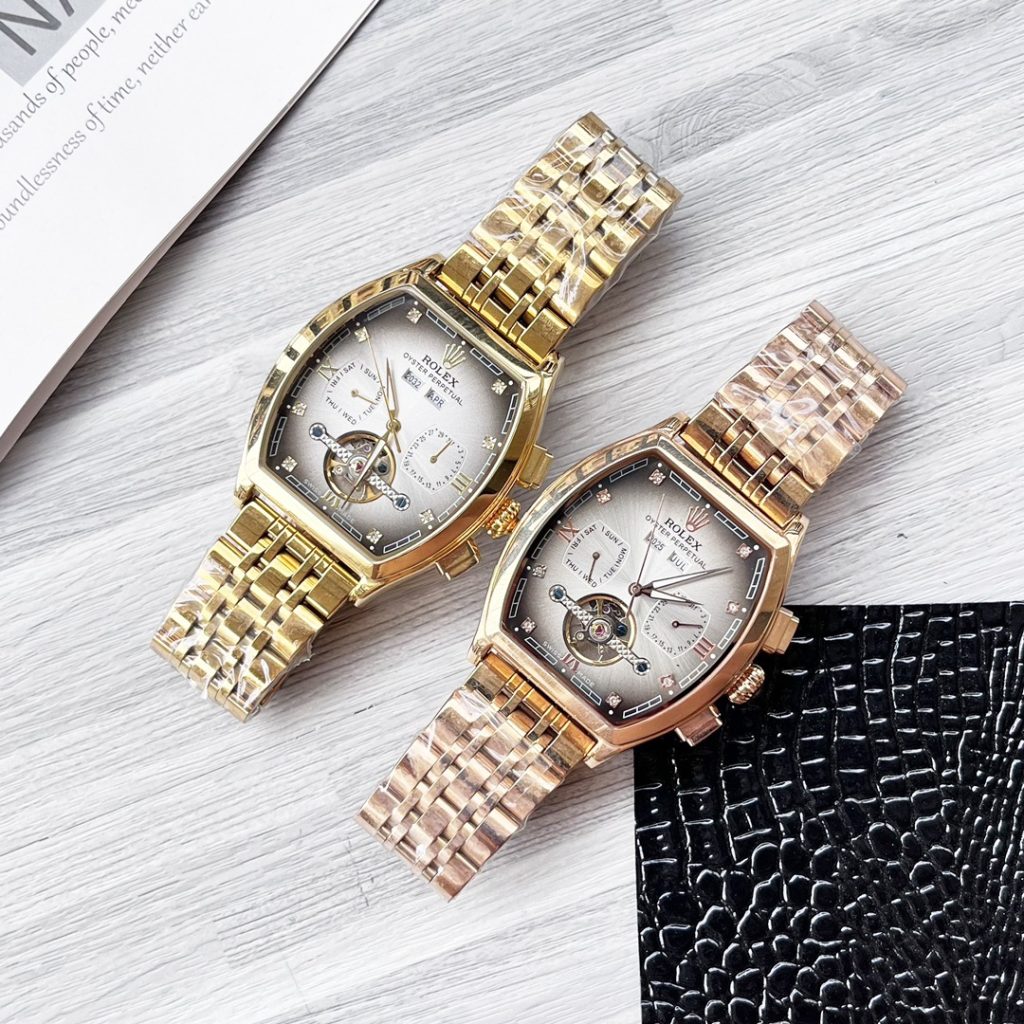 Rolex ロレックス【新作登場】ロレックス 自動巻き メンズ腕時計 本革ベルト 大飛輪デザイン✨⌚️🔥💎💼 - 画像 5