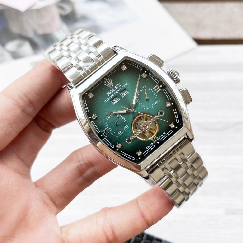 Rolex ロレックス【新作登場】ロレックス 自動巻き メンズ腕時計 本革ベルト 大飛輪デザイン✨⌚️🔥💎💼 - 画像 7