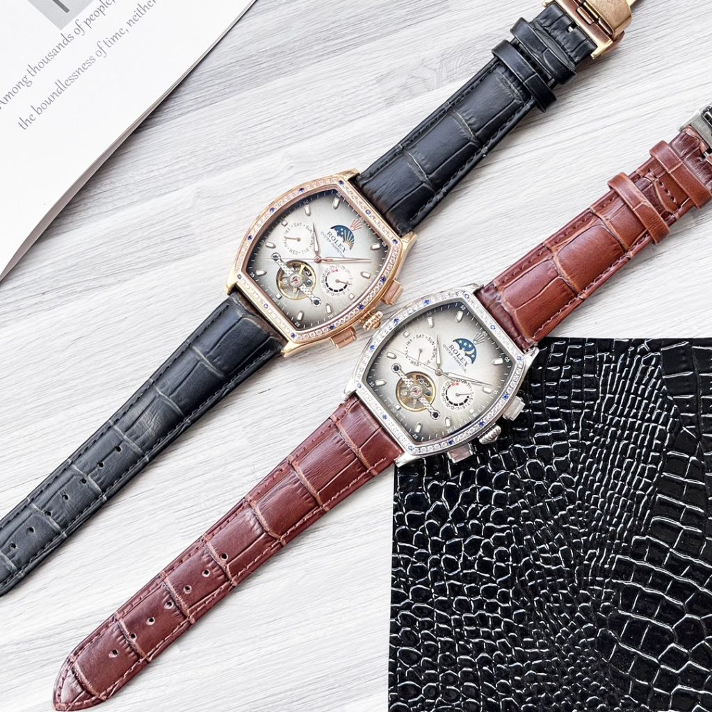 Rolex ロレックス【新作登場】ロレックス 自動巻きメンズ腕時計✨革ベルト&大文字盤😍高級感抜群🕰️42mm - 画像 6