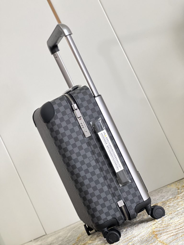 【ルイヴィトン】ホライズン トランク型 キャリーバッグ モノグラム帆布 レザー保護 上品で実用的な旅行コンパニオン - 画像 3