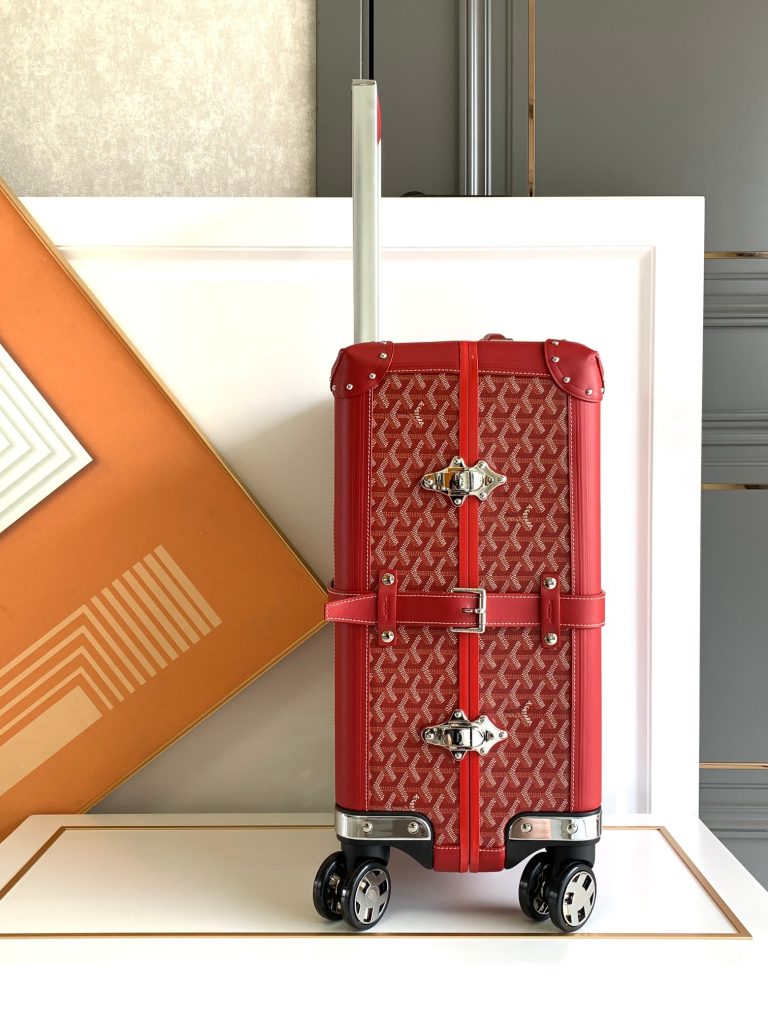 【ルイヴィトン】トランク型小物収納ボックス 大紅色 工芸品級 手作り 上品で高級感のある逸品 - 画像 3