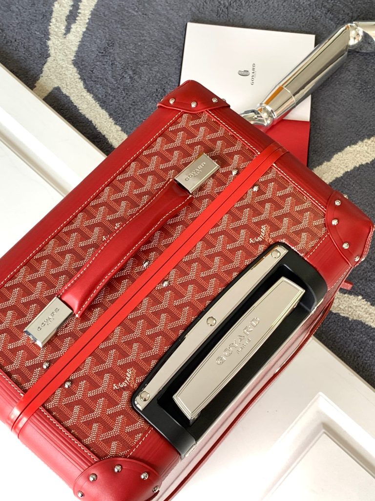 【ルイヴィトン】トランク型小物収納ボックス 大紅色 工芸品級 手作り 上品で高級感のある逸品 - 画像 4