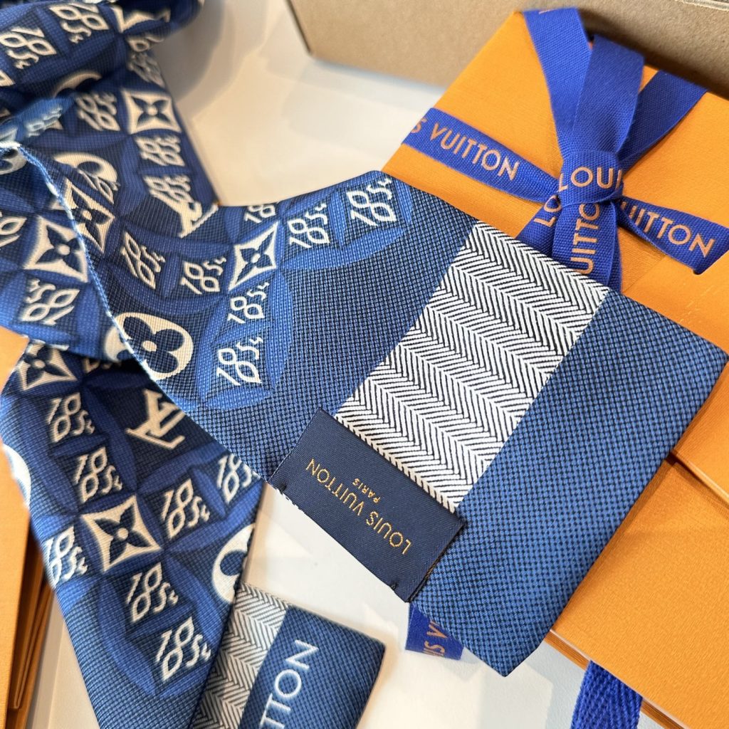 LOUIS VUITTON　ルイヴィトン　バンドー　シンス1854　ツイリースカーフ　バックチャーム　細スカーフ - 画像 7