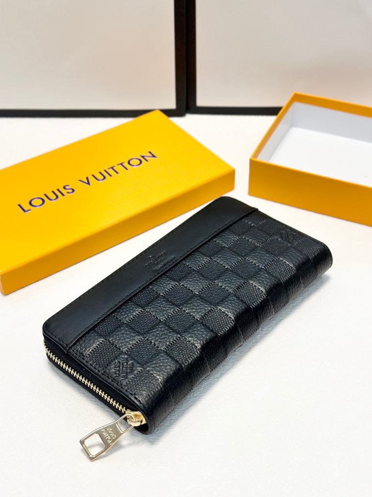 ルイ・ヴィトン ダミエ 上品な長財布 レディースへのギフトに最適な定番モデルメンズ長財布ブラック - 画像 2