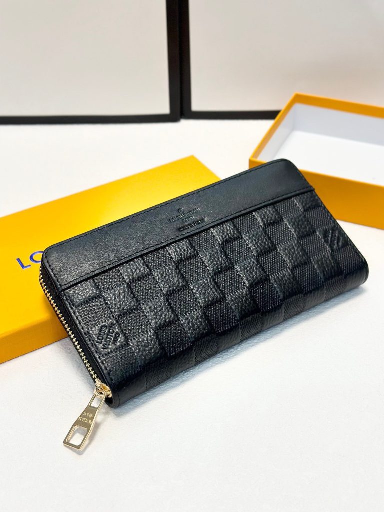 ルイ・ヴィトン ダミエ 上品な長財布 レディースへのギフトに最適な定番モデルメンズ長財布ブラック - 画像 3