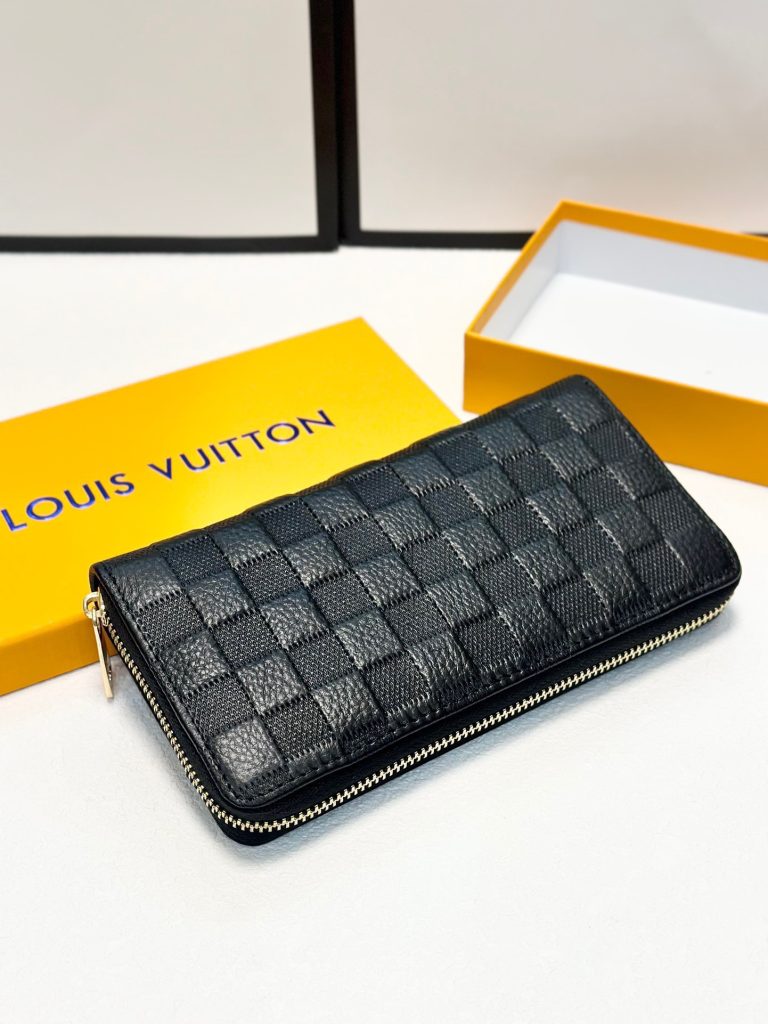 ルイ・ヴィトン ダミエ 上品な長財布 レディースへのギフトに最適な定番モデルメンズ長財布ブラック - 画像 4
