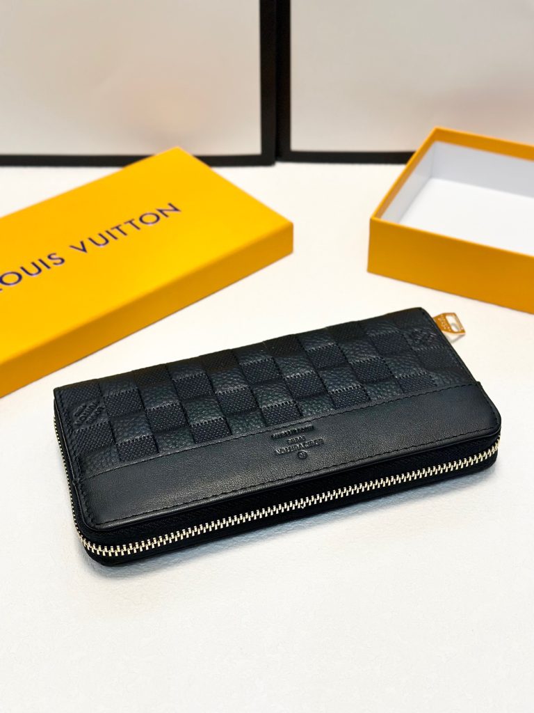 ルイ・ヴィトン ダミエ 上品な長財布 レディースへのギフトに最適な定番モデルメンズ長財布ブラック - 画像 7