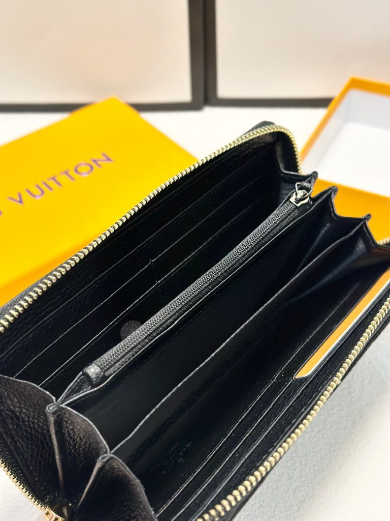 ルイ・ヴィトン ダミエ 上品な長財布 レディースへのギフトに最適な定番モデルメンズ長財布ブラック - 画像 8