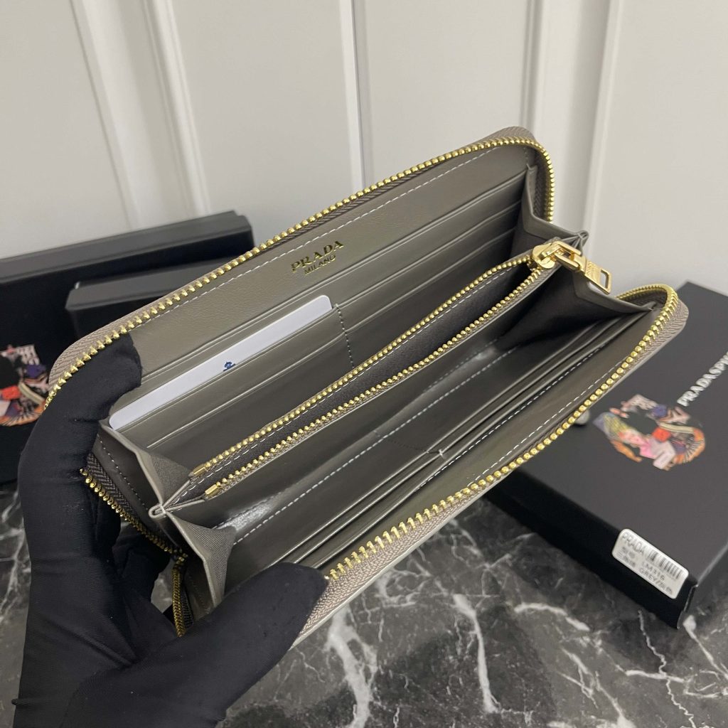 プラダ モノグラムキャンバス 上品な長財布 レディース人気モデル ギフトにも最適 - 画像 7