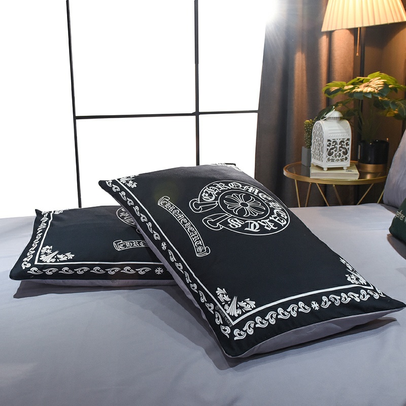 CHROME HEARTS クロムハーツ　掛け布団カバーセット4点　ダブルサイズ/キングサイズベッド　綿生地ベッドカバー　新居寝具用品 - 画像 5