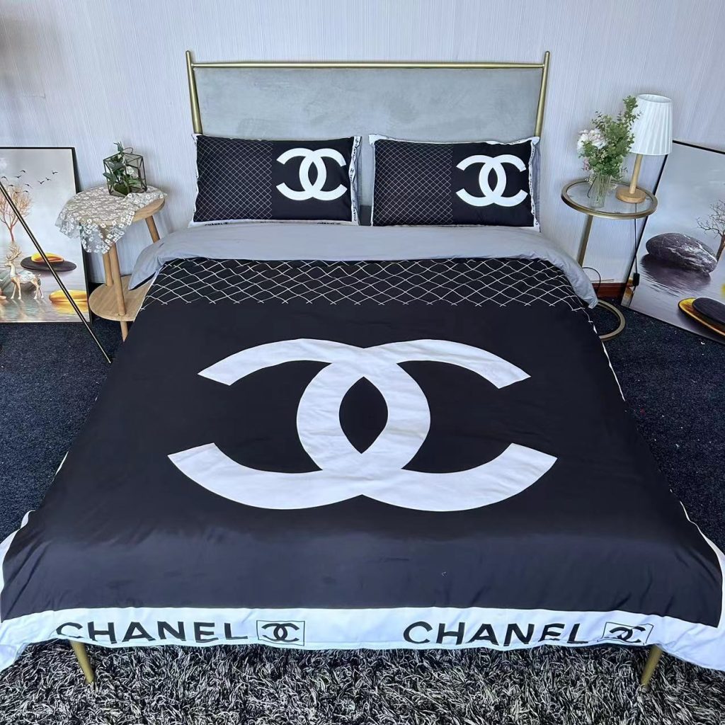 CHANEL シャネル　掛け布団カバーセット4点　ダブルサイズ/キングサイズベッド　綿生地ベッドカバー　新居寝具用品　4種類 - 画像 5