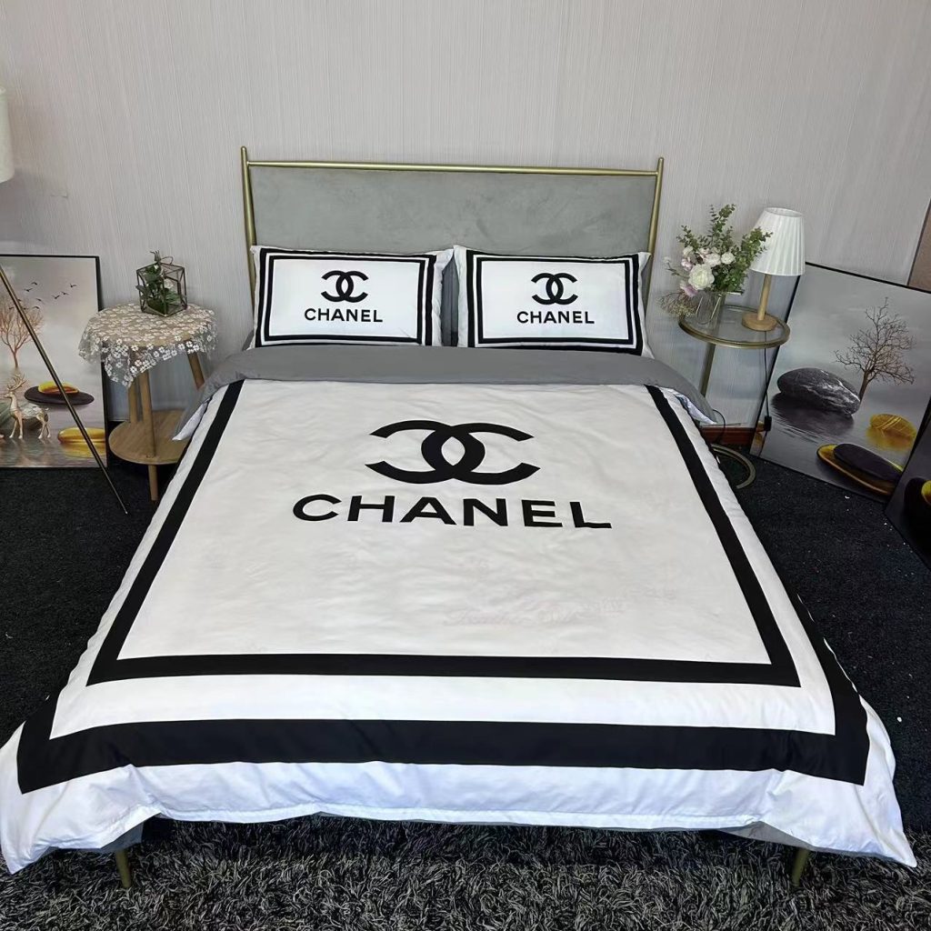 CHANEL シャネル　掛け布団カバーセット4点　ダブルサイズ/キングサイズベッド　綿生地ベッドカバー　新居寝具用品　4種類 - 画像 3