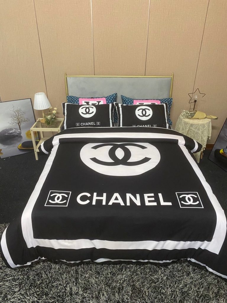 CHANEL シャネル　掛け布団カバーセット4点　ダブルサイズ/キングサイズベッド　綿生地ベッドカバー　新居寝具用品　4種類 - 画像 4