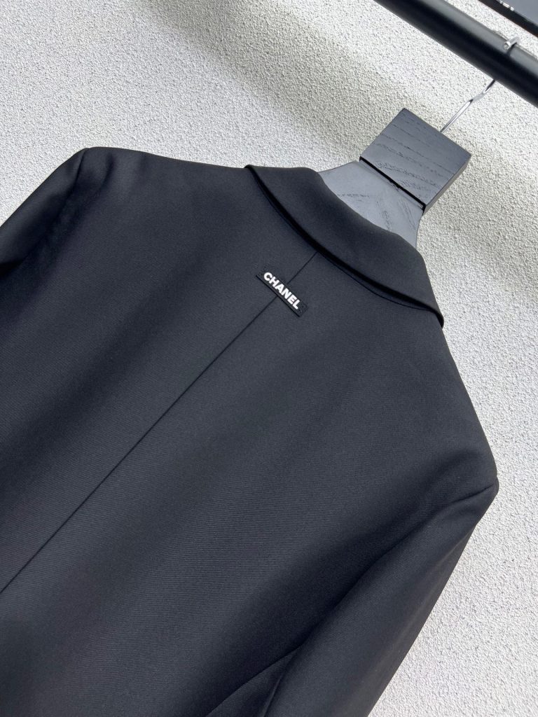 エレガントな CHANEL レディース ジャケット ブラック 1色入 通勤 ファッション ブレザー 30代 40代 50代 - 画像 6