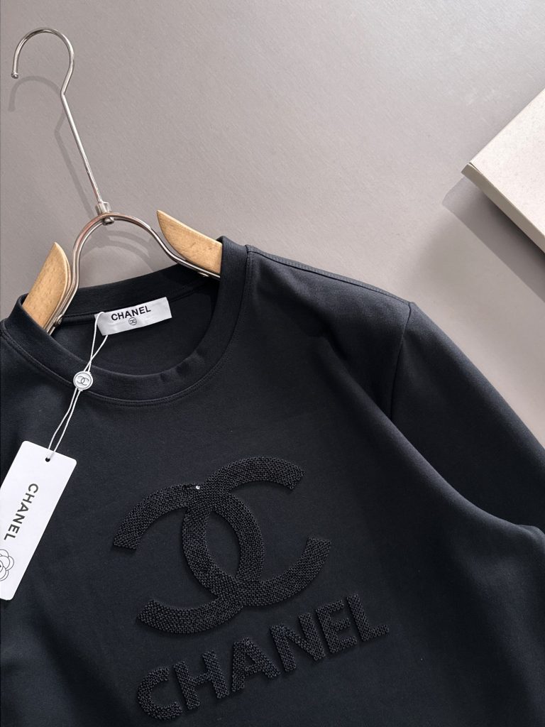 シャネル ロゴ ロングスリーブTシャツ ブラック ホワイト グレー 3色展開 - 画像 2