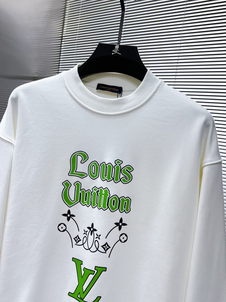 Louis Vuittonルイ・ヴィトン ロゴプリントスウェットシャツ 2色入 - 画像 4