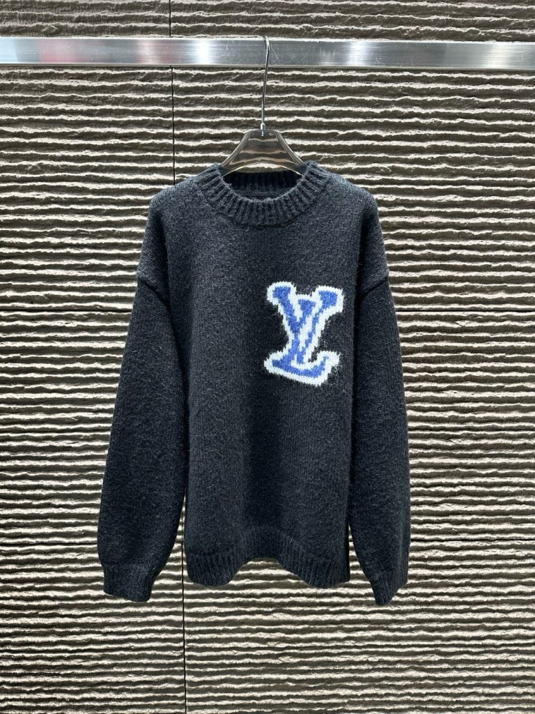 Louis Vuittonルイヴィトン レディース ニットセーター 2色展開 袖にLVロゴ ファッションアイテム - 画像 2