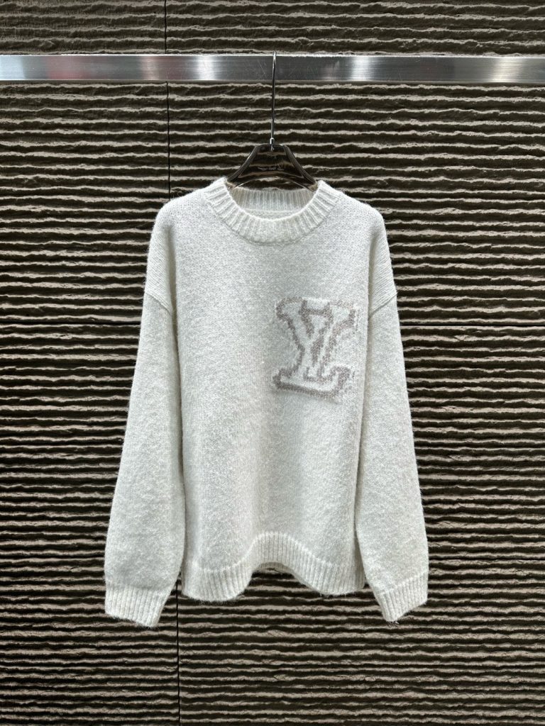 Louis Vuittonルイヴィトン レディース ニットセーター 2色展開 袖にLVロゴ ファッションアイテム - 画像 5