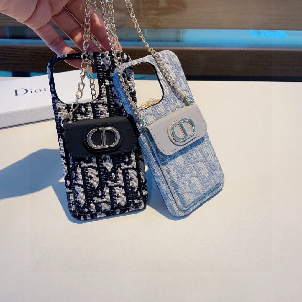 iPhoneケースDior ディオール ディオール チェーン付きスマホケース 2色入 - 画像 4