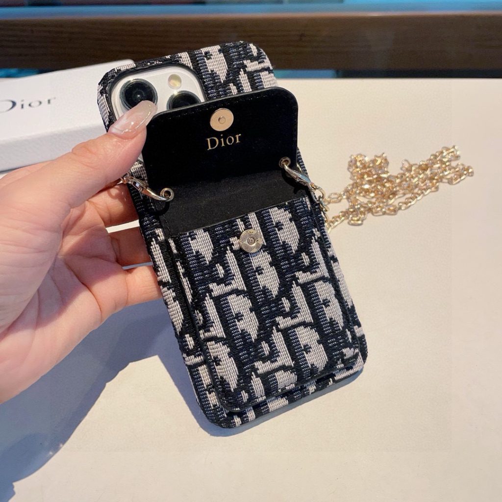 iPhoneケースDior ディオール ディオール チェーン付きスマホケース 2色入 - 画像 6