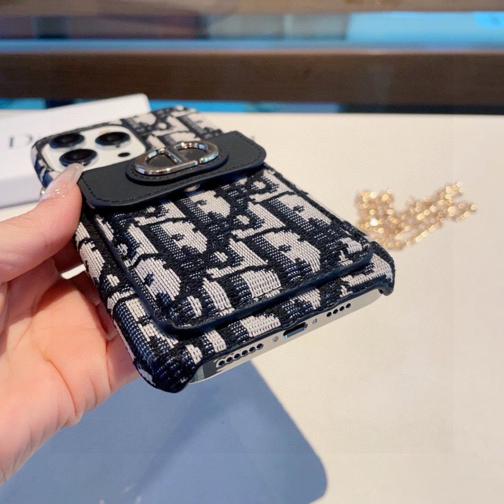 iPhoneケースDior ディオール ディオール チェーン付きスマホケース 2色入 - 画像 7