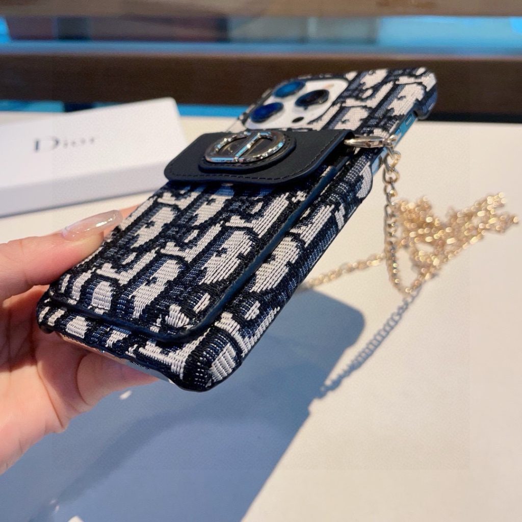 iPhoneケースDior ディオール ディオール チェーン付きスマホケース 2色入 - 画像 8