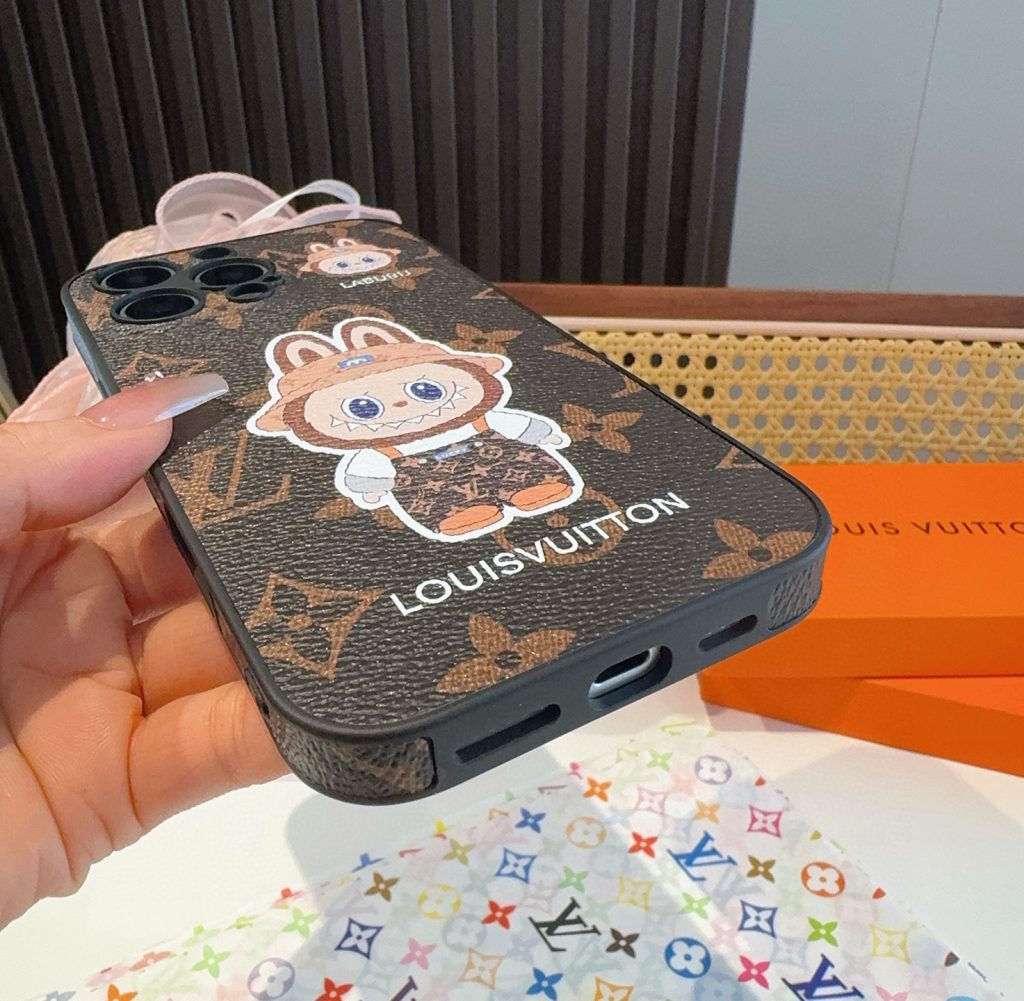 iPhoneケースラブブ デザインのルイヴィトン柄iPhoneケース 2色入 🐰 - 画像 6