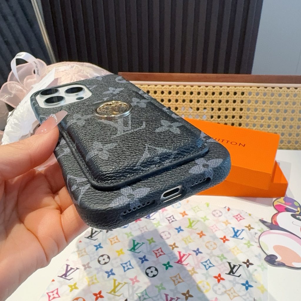 iPhoneケースルイヴィトン風 スマホケース 2色入 おしゃれなカードポケット付き📱 - 画像 5