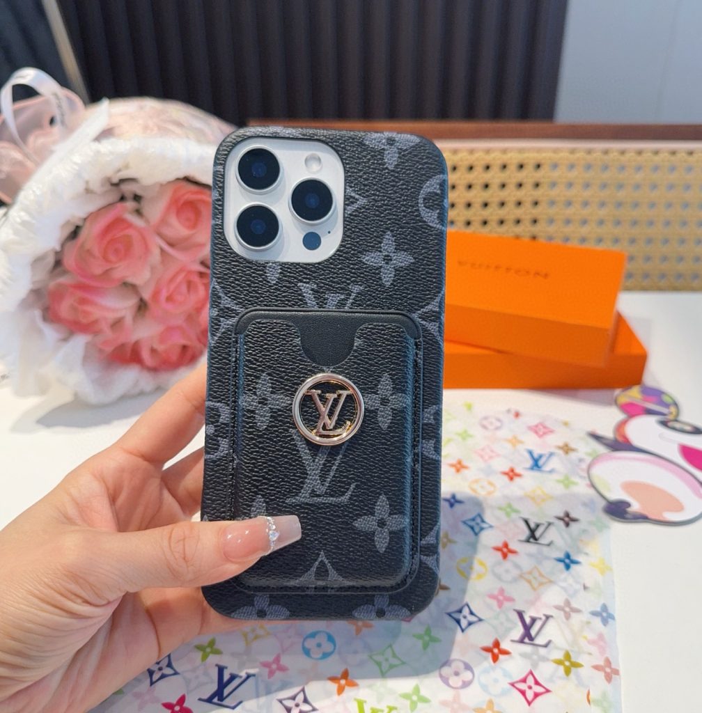 iPhoneケースルイヴィトン風 スマホケース 2色入 おしゃれなカードポケット付き📱 - 画像 7