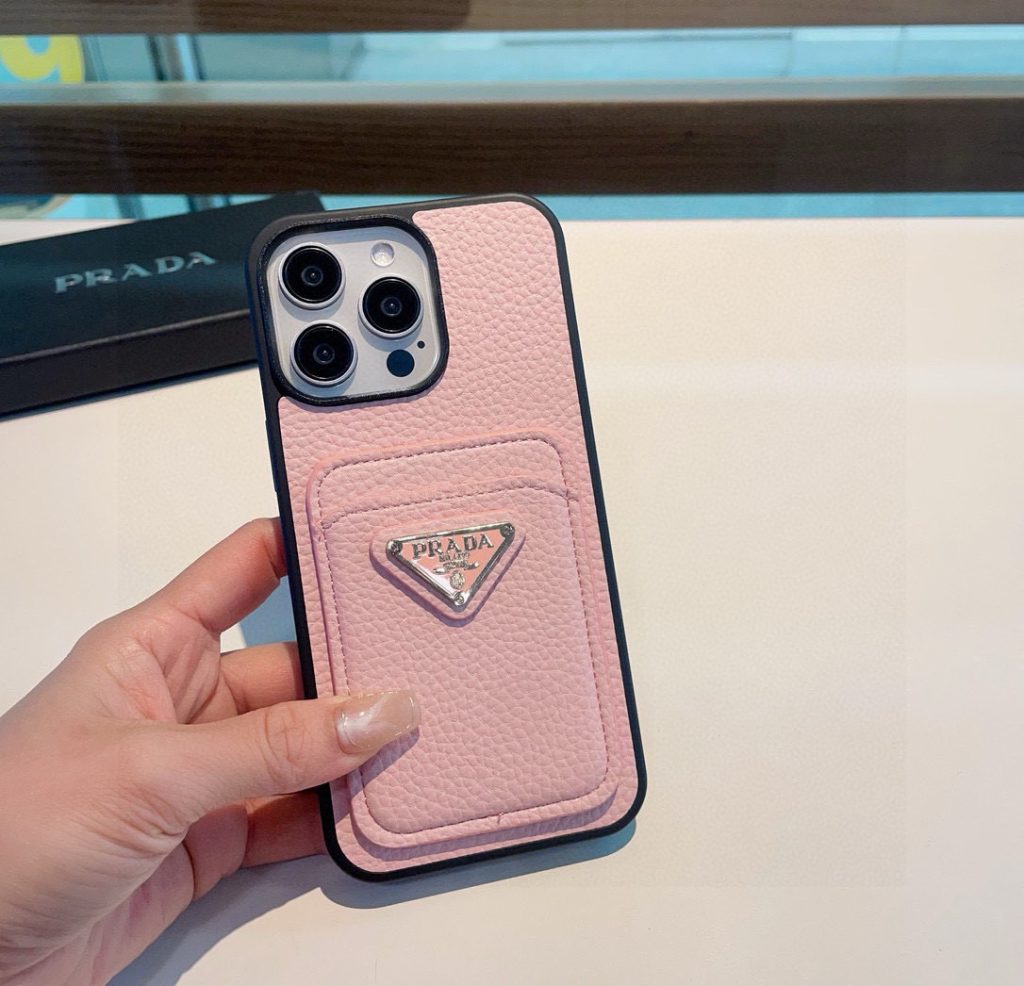 iPhoneケースピンクのPRADA プラダ スマホケース カード収納 1台入 📱 - 画像 3