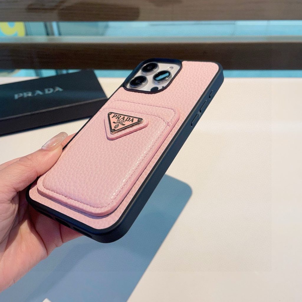 iPhoneケースピンクのPRADA プラダ スマホケース カード収納 1台入 📱 - 画像 4