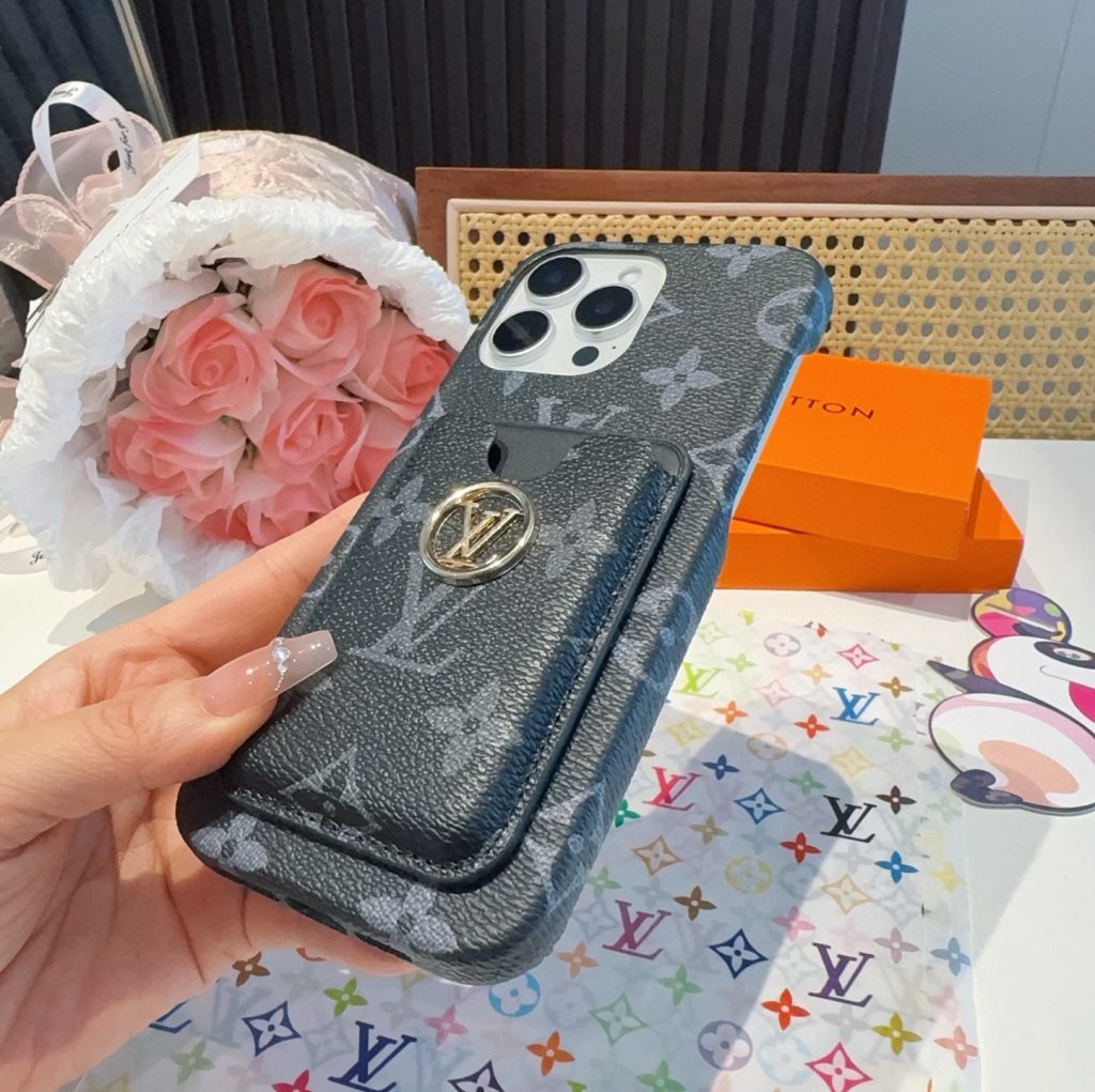 iPhoneケースLouis Vuitton モノグラム ポケット付きスマホケース 2色入 🌸 - 画像 6