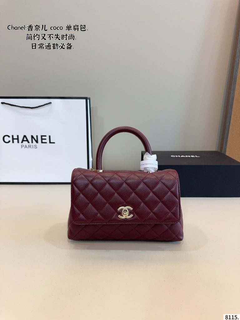 Chanel シャネル coco handle ポシェット ハンドバッグ レディースバッグ 4色入 - 画像 2