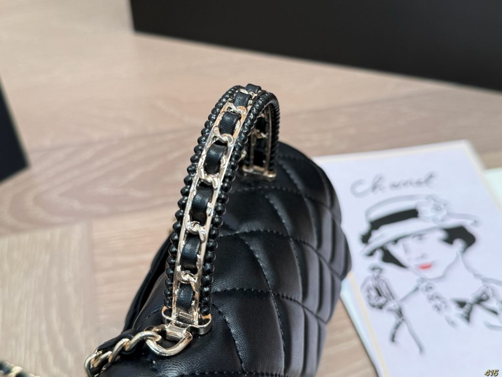 CHANEL ブラック ファッションショルダーバッグ 💼 2way 可愛いデザイン - 画像 4